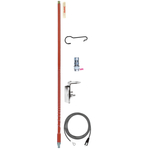 Firestik FG4648-R 4 Foot No-Ground Plane Cb Antenna Kit Red