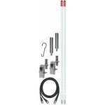 KW364A9A-W - Firestik 3' Dual Mirror Mount CB Antenna Kit (White)
