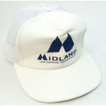 MIDHAT-W - Midland Marine White Logo Cap With Mesh Back