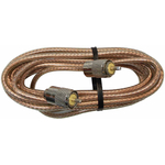 PP8X12-CLR - ProComm 12' RG8X Coax Cable W/ Pl259s Clear Jacket
