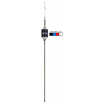 SCB-R - Hustler 46" CB Super Resonator Antenna, 22" SS Mast & Spring-Red