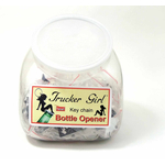 TG101TUB20 - 20 Trucker Girl Bottle Openers In A Display Tub