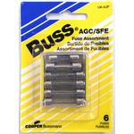 058BPUK6JP - Buss 6 Piece Assorted Fuses