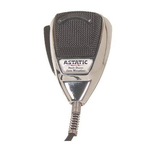 636L-C - Astatic 4 Pin Dynamic Microphone with Chrome Body & Black Grill / Chrome Cord