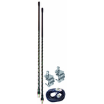AUMM24-B - 4' Black Dual Mirror Mount CB Antenna Kit