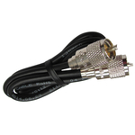 PP8X6-BLK - ProComm 6' RG8X Coax Cable With PL259 Connectors