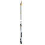 WFGT4-W - Wilson 4' Tunable Tip White CB Antenna w/Ground Strap, Silver Load