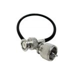 P3BNC - Procomm 3' RG58 Coax - PL259 to BNC Male Connector.