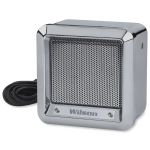 305600-CX - Wilson 5" Chrome Heavy Duty Metal External Speaker with 22 Gauge Black Wire