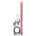 FS3DMK-R - Firestik Dual 3 Foot FS II CB Antenna Kit (Red)