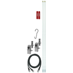 FS4DMK-W - Firestik 4' Dual Mirror Mount Antenna Kit (White)