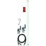 FS3DMK-W - Firestik Dual 3 Foot FS II CB Antenna Kit (White)
