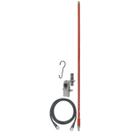 KW4SMK-R - Firestik 4' Single Mirror Mount CB Antenna Kit (Red)