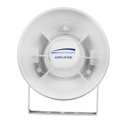 ASPC20-W - SPECO White 6" ABS Plastic Amplified 20 Watt Weatherproof PA Speaker