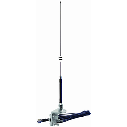SNGP4-B - Everhardt 4' Black NGP No Ground Plane Antenna w/ Mirror Mount