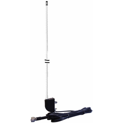 NGP1SM - Everhardt 4' Fiberglass No Ground Plane Antenna Side Mount (White)