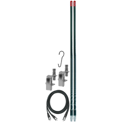 KW4DMK-B - Firestik 4' Dual Mirror Mount CB Antenna Kit (Black)